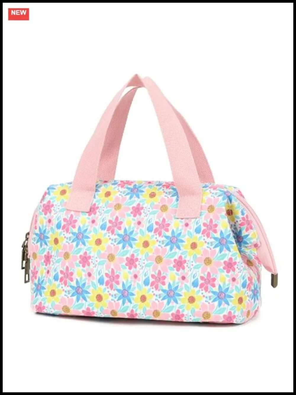 Waterproof Floral Makeup Bag Cosmetic Organizer Travel Toiletry Bag Women